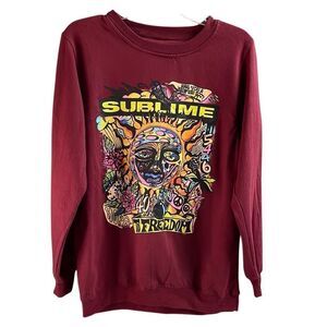 SUBLIME Sweatshirt Womens Size L Pullover Sun Sublime To Freedom Graphic Art
